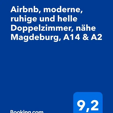 Maison d'hôtes Airbnb, Doppelzimmer, Direkt An Der A2 & A14, 24 Stunden Check-In, Parkplatz, Ruhig